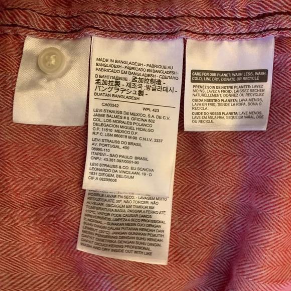 Levi’s flannel shirt, lined flannel button up, fall flannel - Picture 8 of 10